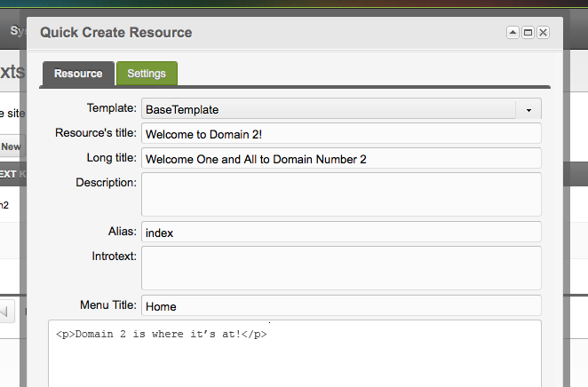 Quick Create Document