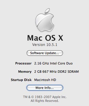 About This Mac